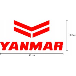 Stickers sticker Yanmar machines 2 pieces 40 cm