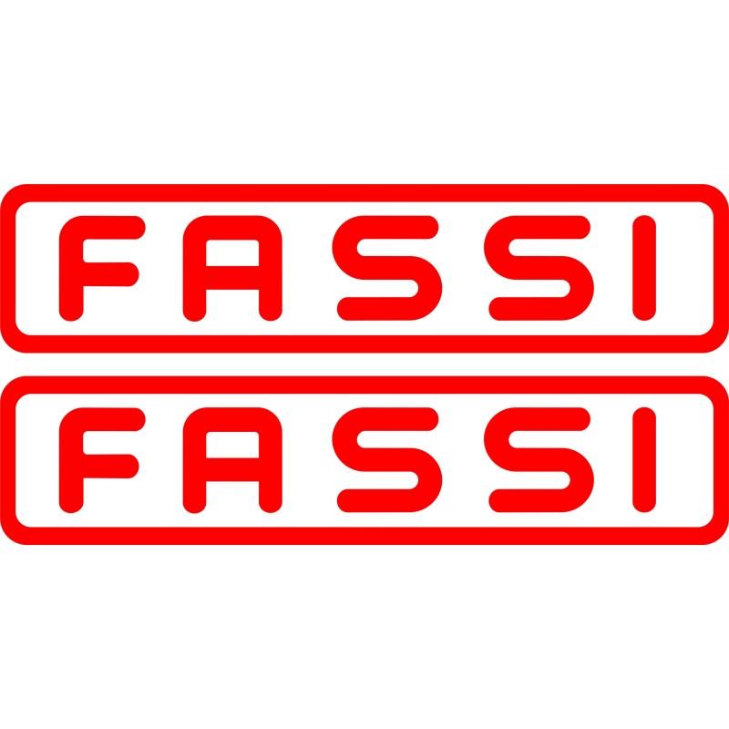 Fassi sticker stickers 2 pieces 45 cm