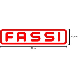 Fassi sticker stickers 2 pieces 45 cm
