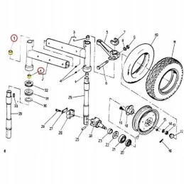 Stub pin bushing c 330 360