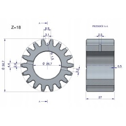 Satellite of the mf3 reducer mechanism