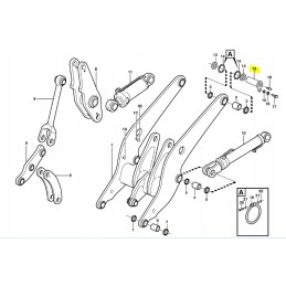 Pin 90x275 of the Cat Excavator bucket connector