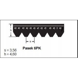 Nh 87309963 poly V-belt new holland