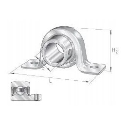 Bearing housing made of sheet steel