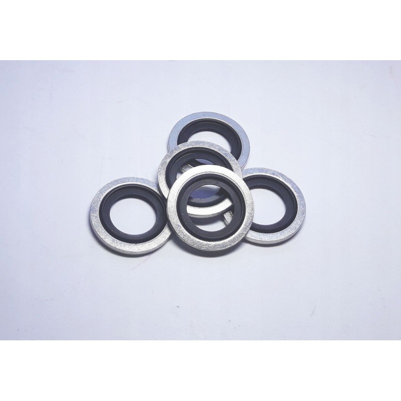 Metal and rubber washer m16 m 16 5 pieces