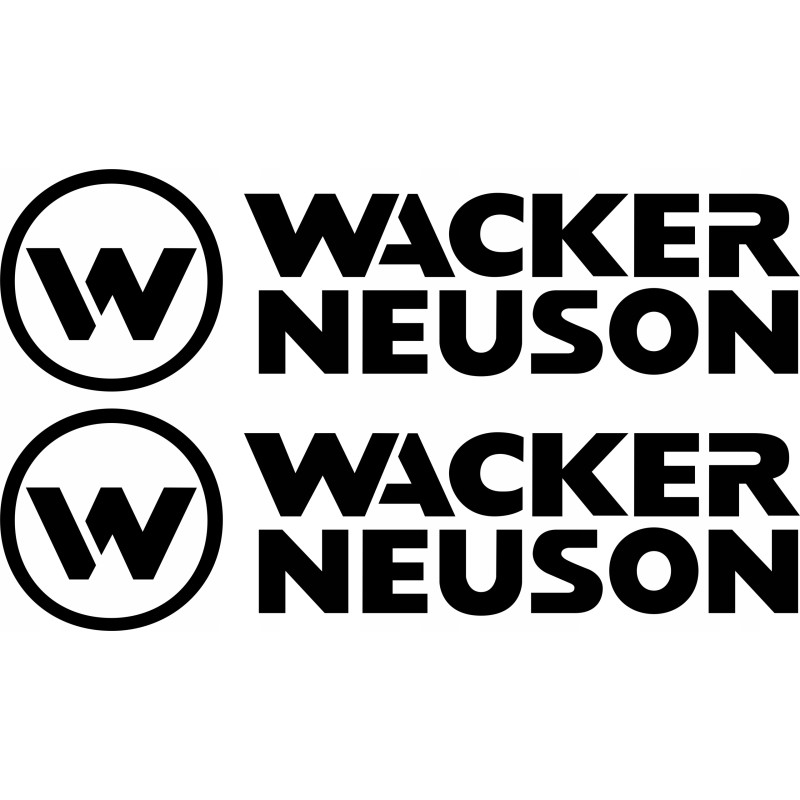 Stickers sticker Wacker Neuson 2 pieces 45 cm