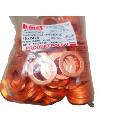 Copper washer 16x24x2 10 pcs