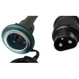 Adapter from a 3-pin socket to a cigarette lighter socket