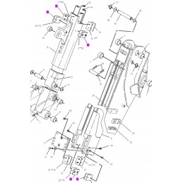 Cat excavator loader extension slide 17mm