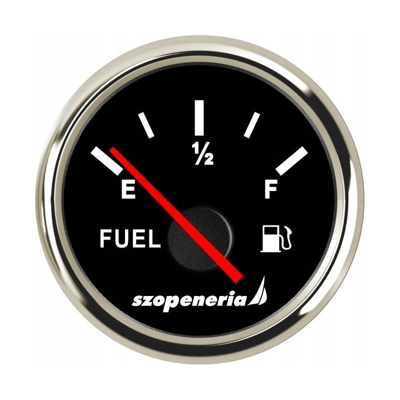 Fuel level gauge 0 190 ohm black
