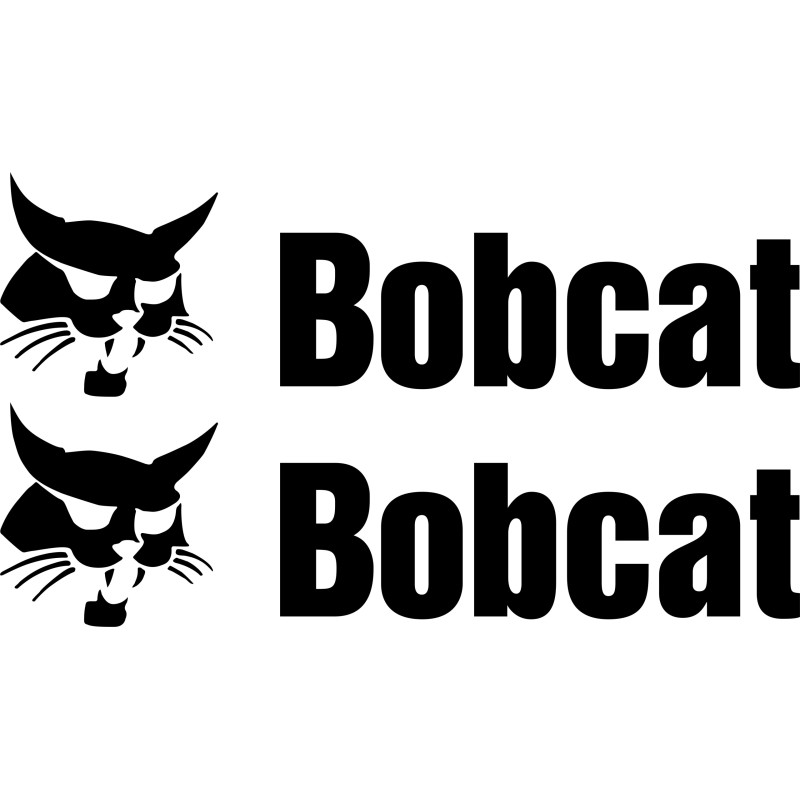 Stickers sticker bobcat machines 2 pieces 45 cm