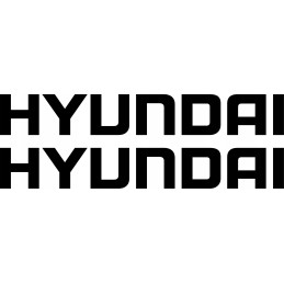 Hyundai sticker stickers, 2 pieces, 45 cm