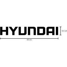 Hyundai sticker stickers, 2 pieces, 45 cm