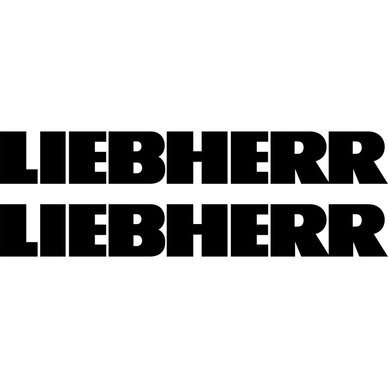Liebherr decal stickers 2 pieces 90 cm