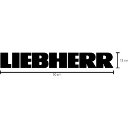 Liebherr decal stickers 2 pieces 90 cm