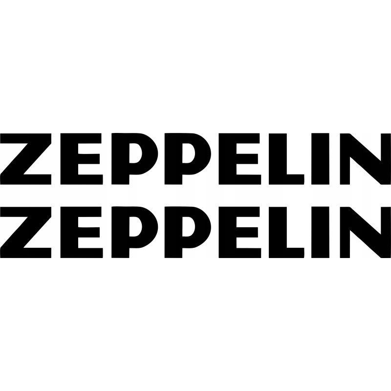 Zeppelin sticker stickers, 2 pieces, 90 cm