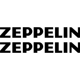 Zeppelin sticker stickers, 2 pieces, 45 cm