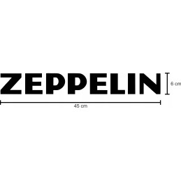 Zeppelin sticker stickers, 2 pieces, 45 cm