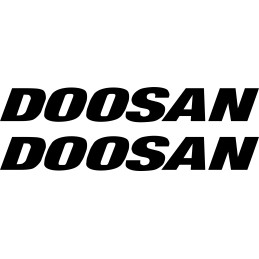 Doosan sticker stickers 2 pieces 45 cm