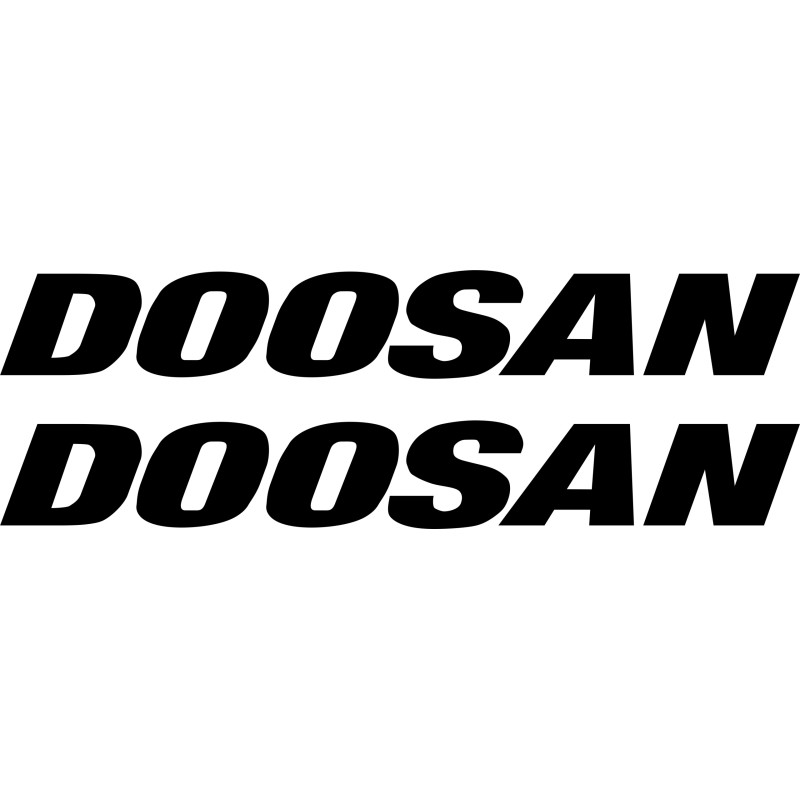 Doosan sticker stickers 2 pieces 45 cm