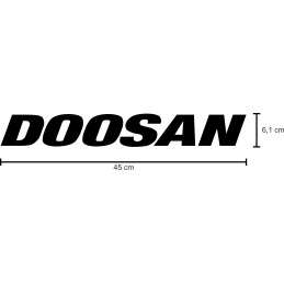 Doosan sticker stickers 2 pieces 45 cm