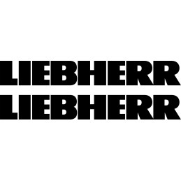 Liebherr decal stickers 2 pieces 45 cm