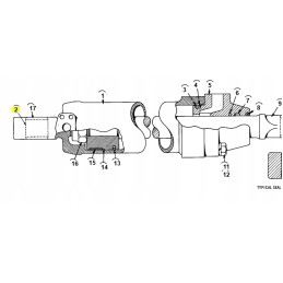 Steering cylinder bush for cat loader