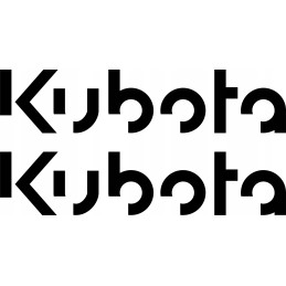 Stickers decal kubota machines 2 pieces 45 cm