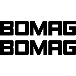Stickers sticker bomag machines 2 pieces 45 cm