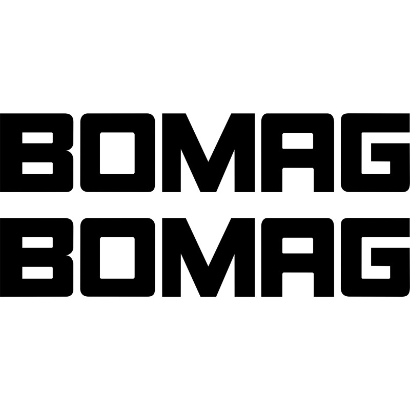 Stickers sticker bomag machines 2 pieces 45 cm