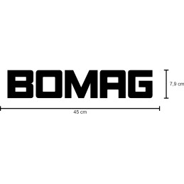 Stickers sticker bomag machines 2 pieces 45 cm
