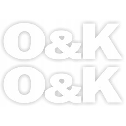 Stickers sticker ok excavator 2 pieces 45 cm