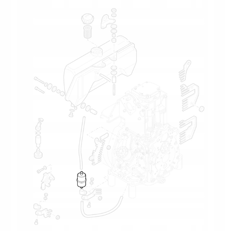 Hatz 50478800 fuel filter series 1d and 1b