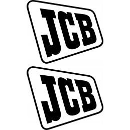 Stickers sticker JCB machines 2 pieces 30 cm