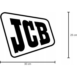Stickers sticker JCB machines 2 pieces 30 cm