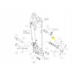 Cat mini excavator bucket connector bushing
