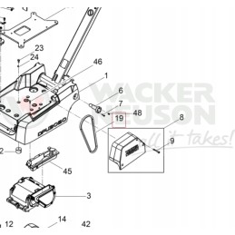 Wacker V-belt dpu3750 dpu3760 5000216557