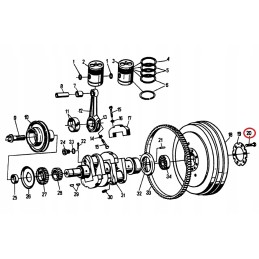 6x flywheel bolt ursus c 330 m12x1 25x35