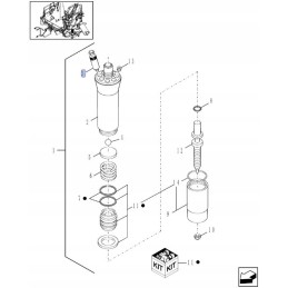 Valve press new holland case cnh 87042326