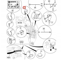 JCB 3CX 716 30149 driving relay