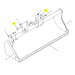 Cat backhoe loader bucket bushing