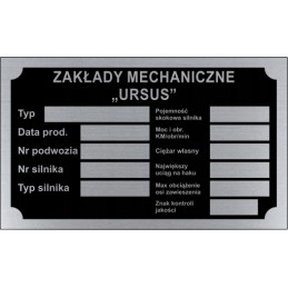 Ursus nameplate numerators 5mm