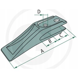Fork tine 17 7 ue190h37d