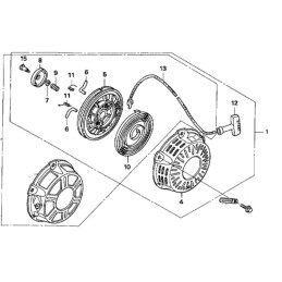 Honda gx120 gx160 starter spring 28443 zh8 801