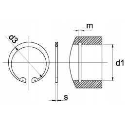 Ci113717 spring securing ring