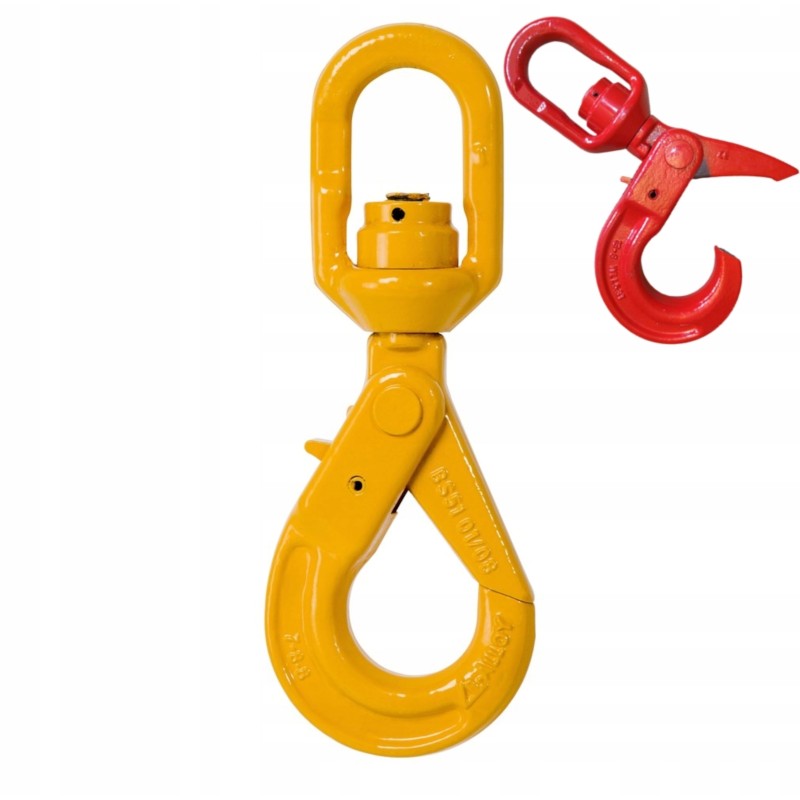 Safe swivel hook with bearings, 8t, CE approved
