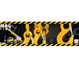 Safe swivel hook with bearings, 8t, CE approved