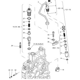 Hatz 1b20 1b30 injection pump washer 50476900
