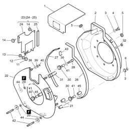Hatz 1b20 1b30 engine housing gasket 04162100