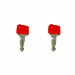 2x key key for the ignition switch of the ignition door of the Jungheinrich Linde K702 truck